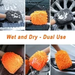 ArmorAll 2in1 Microfibre Noodle Car Wash Mitt AA40005INTL1