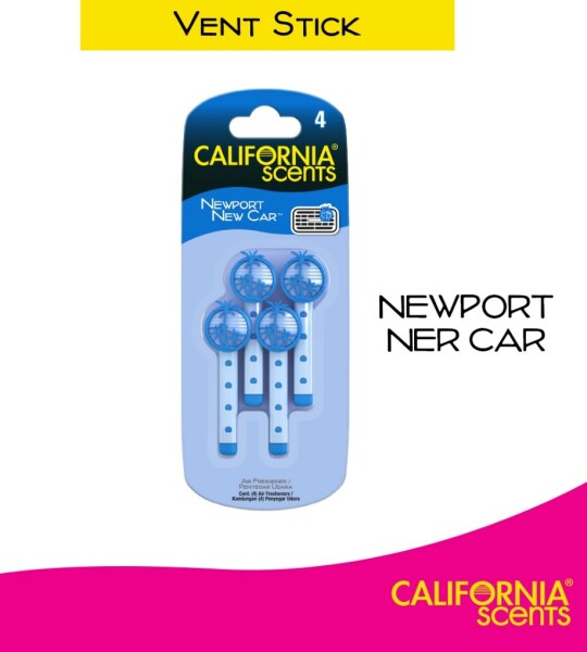 California Scents Vent Stick 4pk Air Fresheners | Newport New Car