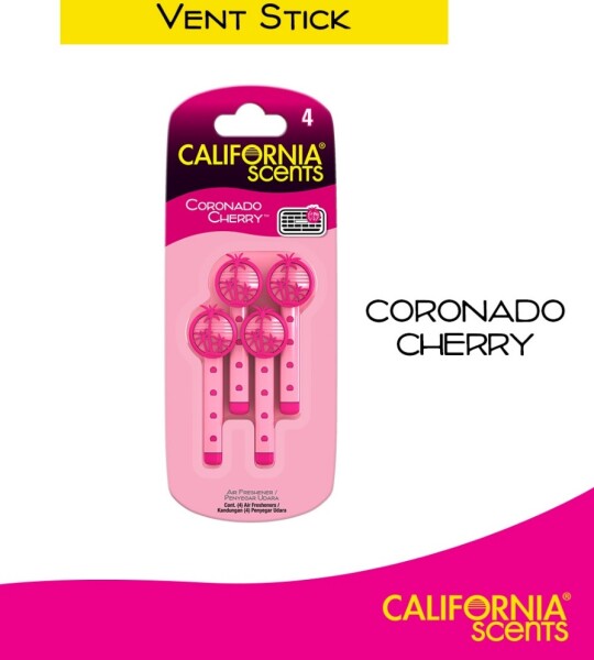 California Scents Vent Stick 4pk Air Fresheners | Coronado Cherry