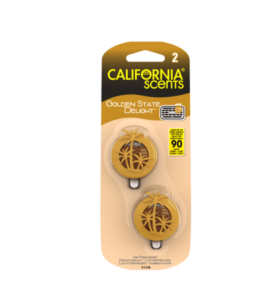 California Scents Mini Diffuser 2pk | Golden State Delight