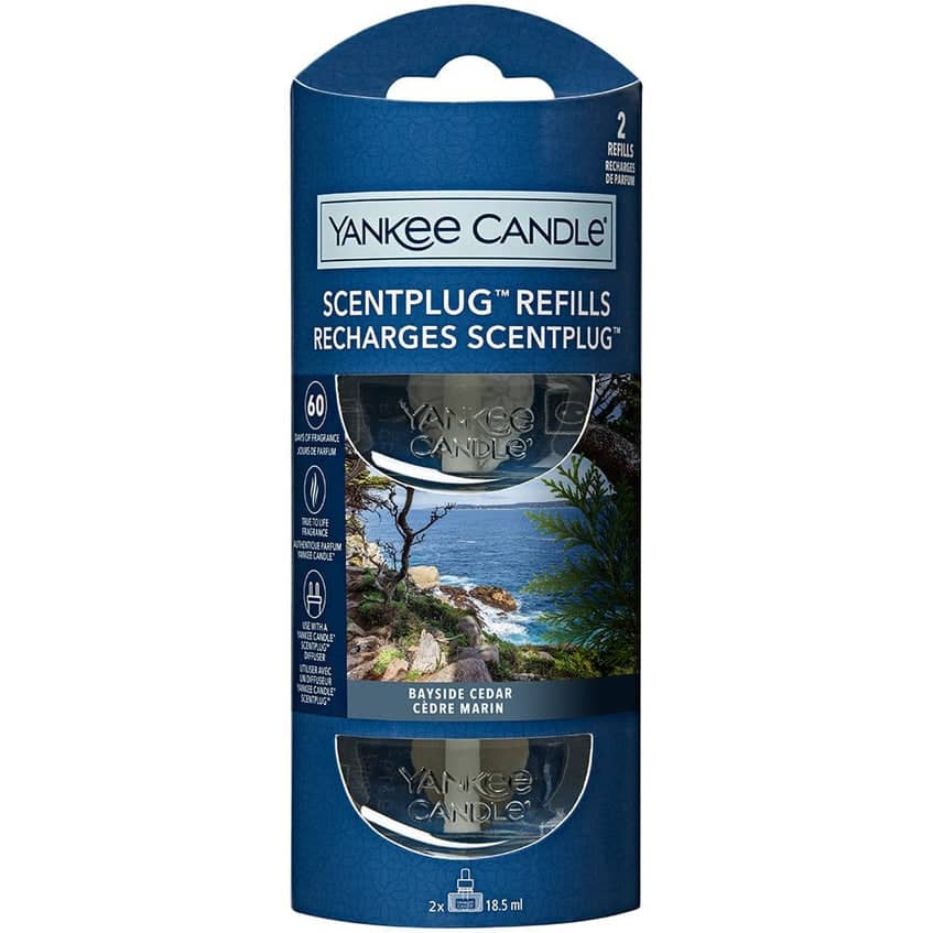 Yankee Candle Electric Scent Plug Fragrance Refill - Bayside Cedar 2 X 18.5ml