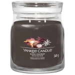 Yankee Candle Signature Scented Candle | Black Coconut Medium Jar Candle with Double Wicks
