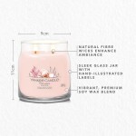 Yankee Candle Signature Scented Candle | Pink Sands Medium Jar Candle with Double Wicks