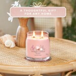 Yankee Candle Signature Scented Candle | Pink Sands Medium Jar Candle with Double Wicks